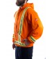 Hi Vis F.R. hooded fleece vest